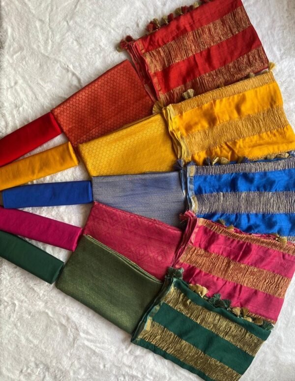 5 colours available for pure munga silk suit