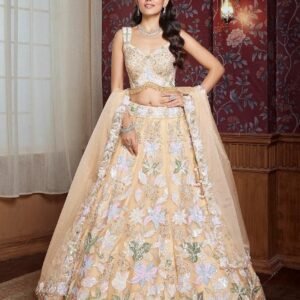 10g Light Orange Lehenga