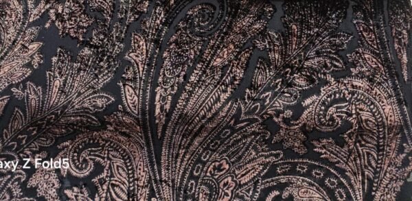 Black PURE VELVET BRASSO FABRIC 2