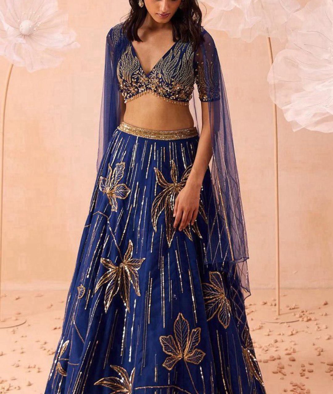 10b Sapphire Blue Lehenga