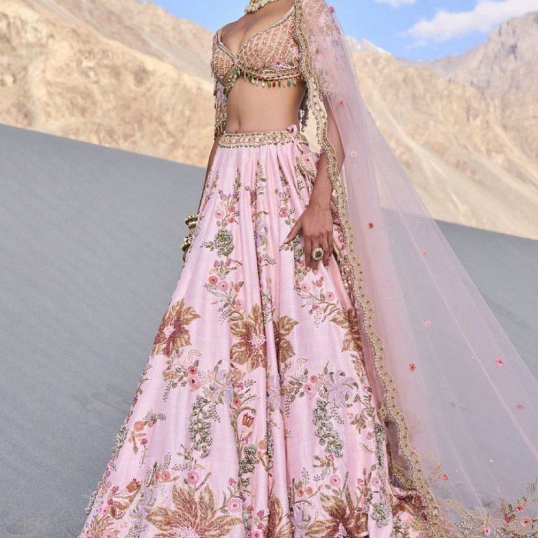 10c Soft Peach Lehenga